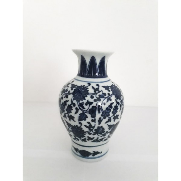 vaso decor floral de porcelana 