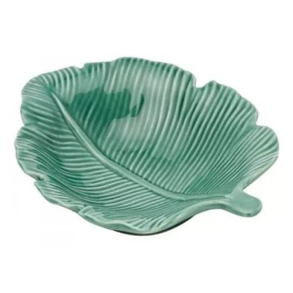 petisqueira bowl em porcelana folha 