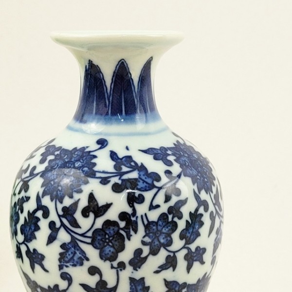 vaso decor floral de porcelana 