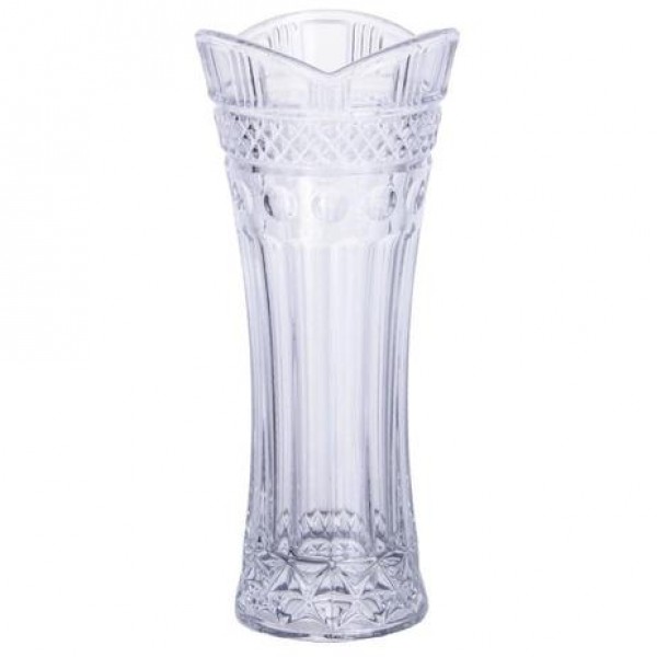 vaso de  cristal floreiro solitário clássico 