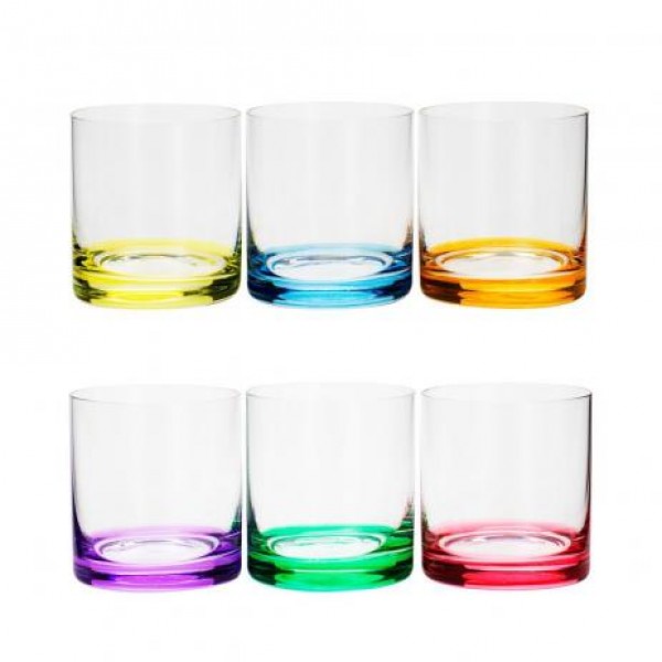 conjunto 6 copos baixos cristal ecológico 